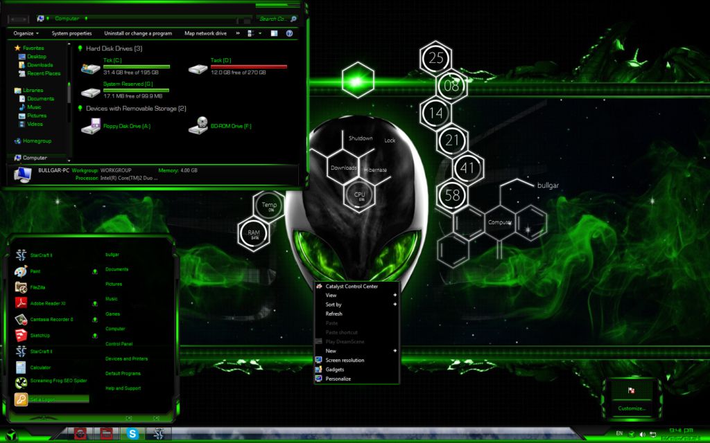 Black And Green Theme For Windows Xp - goopan