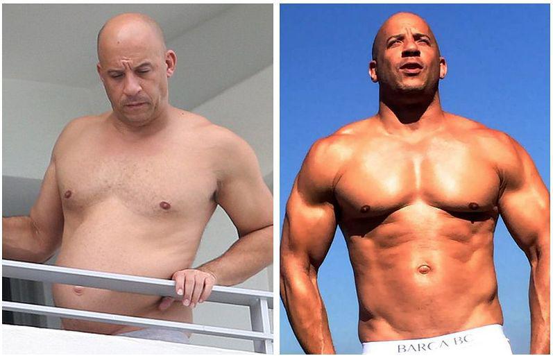 The fat and the furious: vin diesel's latest dad bod picture.