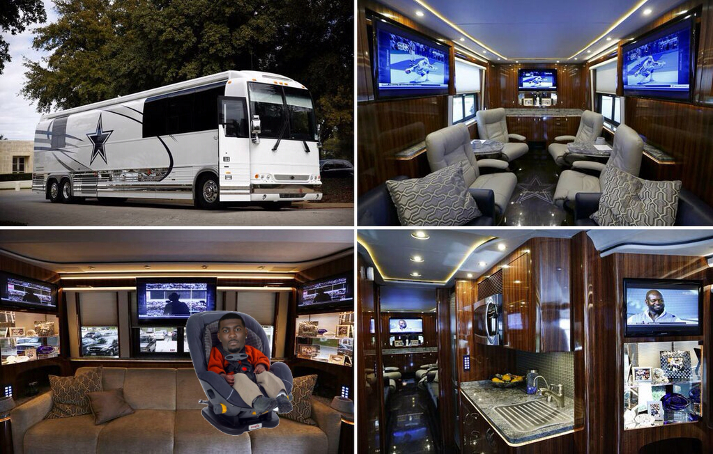 New Dallas Cowboys luxury bus has a special seat just for Dez Bryant.