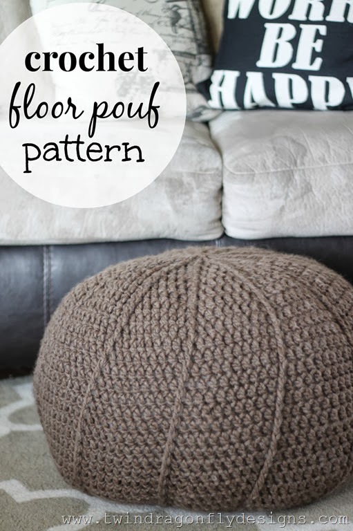 Dragonfly Designs: Free Crochet Floor Pouf Pattern